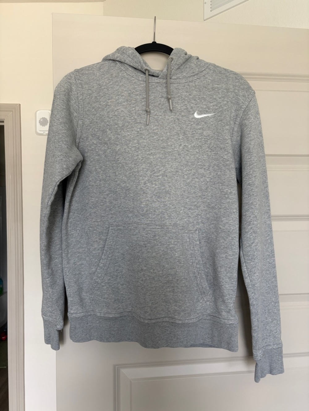 Nike Gray Pullover Hoodie with White Swoosh
